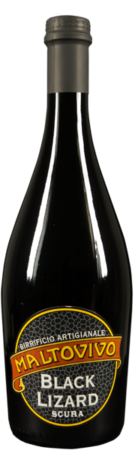 La birra artigianale Black Lizard del birrificio Maltovivo